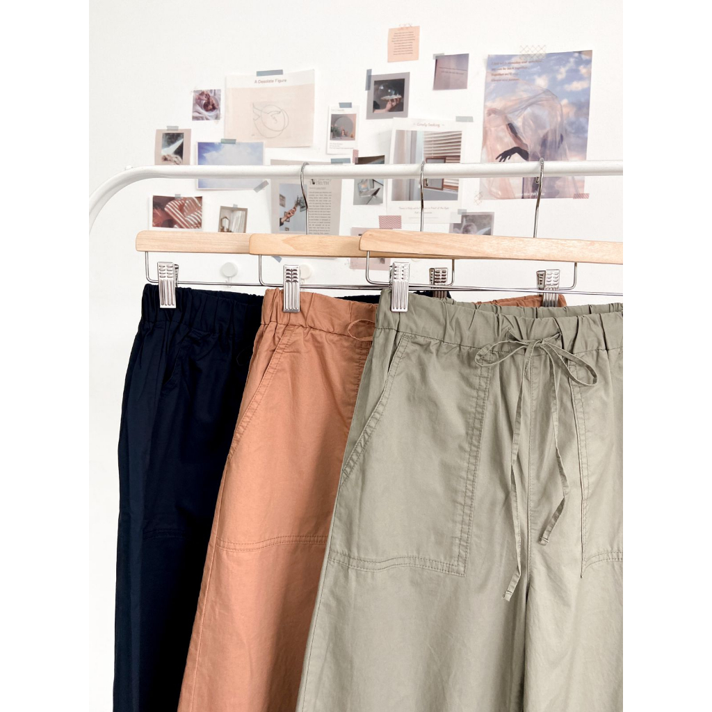 GU by uniqlo Cotton Wide Leg Pants