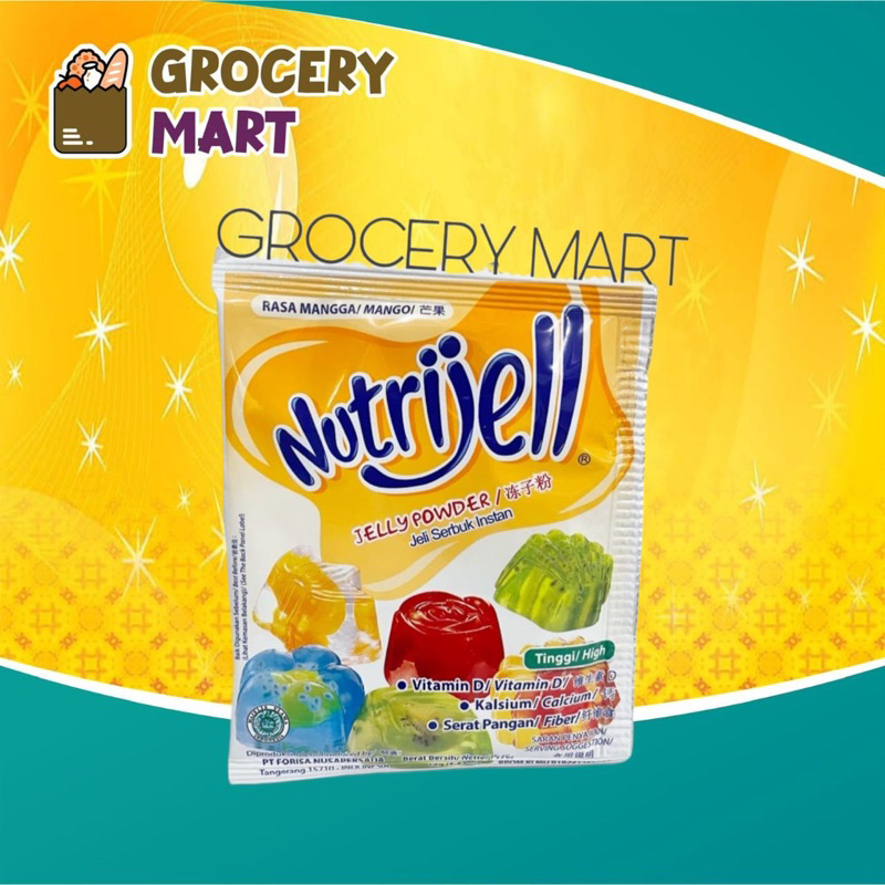 

Nutrijell Jelly Powder Rasa MANGO MANGGA 1pc Jeli Serbuk Instan