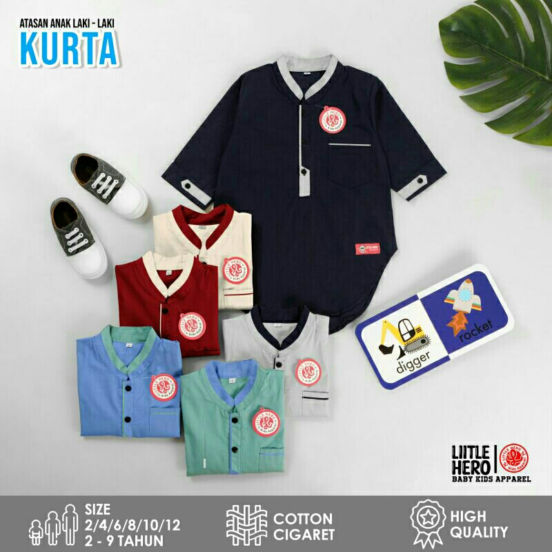 New Kemeja Kurta Anak Laki-laki High Quality