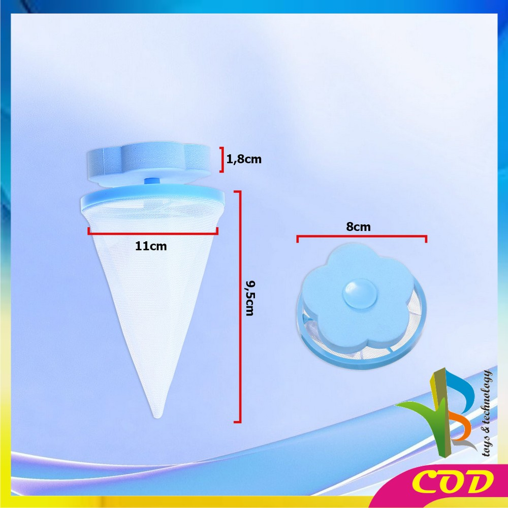 RB-C857 Kantong Filter Mesin Cuci Motif Bunga Laundry Bag Penyaring Kotoran Saringan Filter / Kantong Jaring Laundry Mesh Bag Filter Pembersih Pakaian