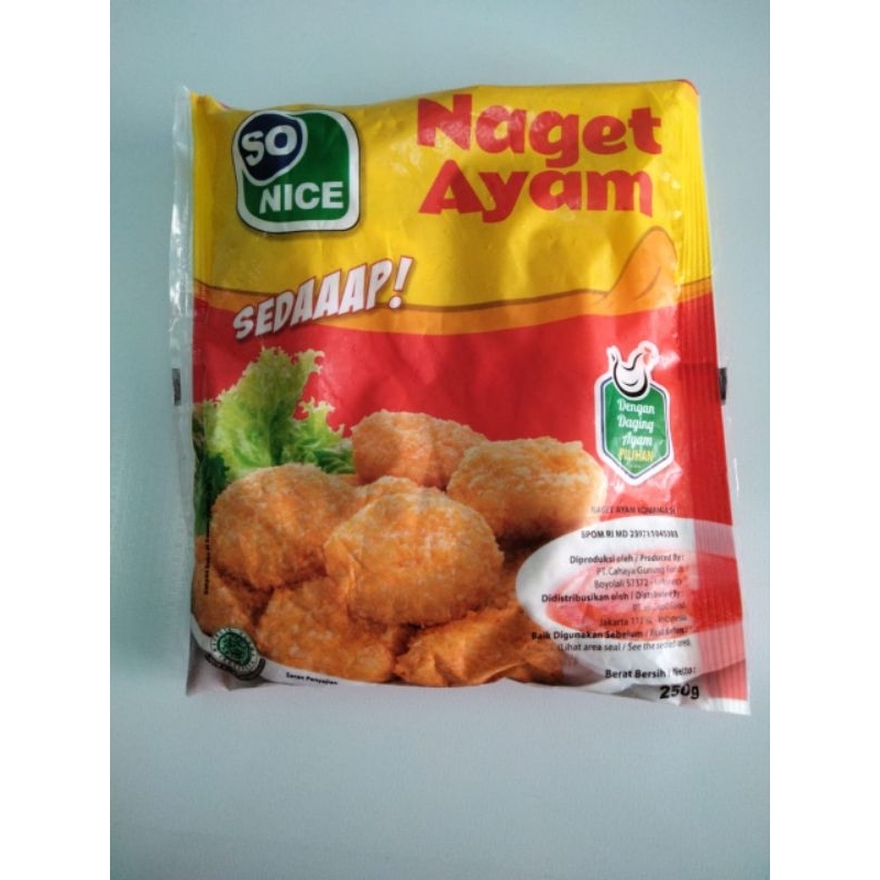 

So nice naget ayam 250 gr