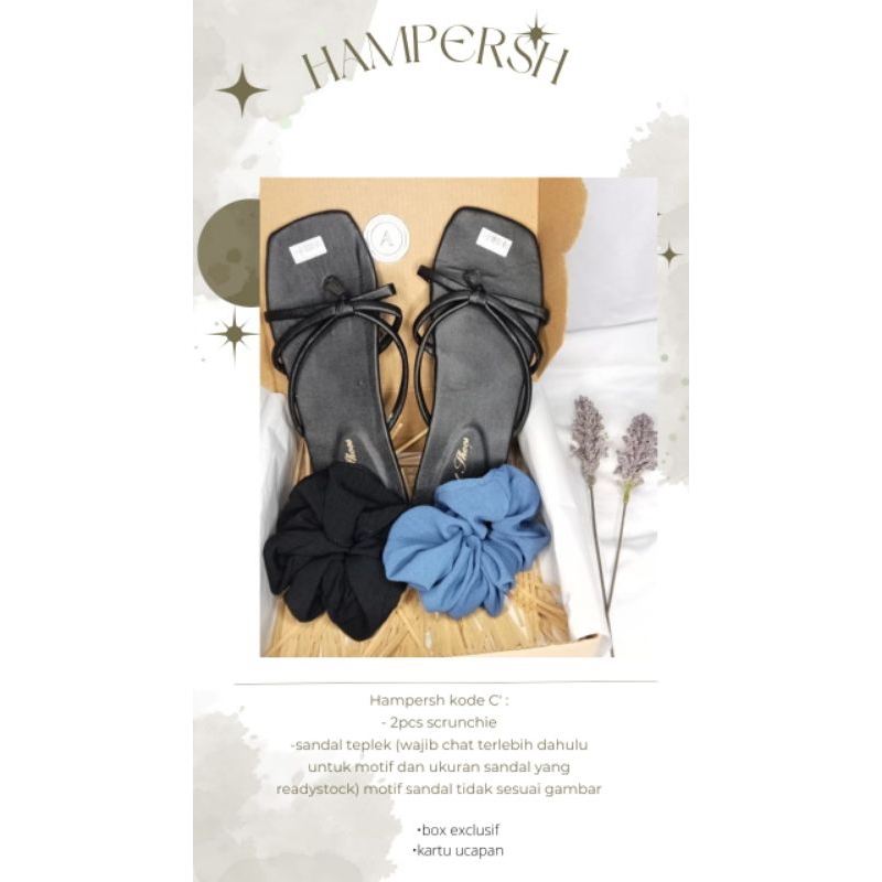

HAMPERS CEWEK / HAMPERS / HADIAH / GIFTBOX / KADOUNIK / HAMPERS SANDAL TEPLEK / HAMPERS HIJAB / HAMPERS HANDUK