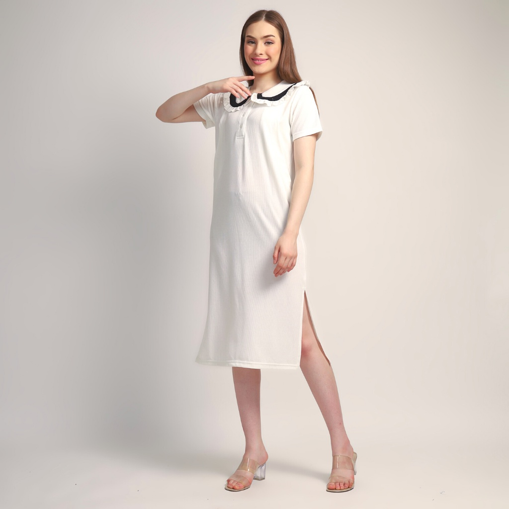 Hellomommy - Betha Nursing Dress - Maternity &amp; Nursing Dress