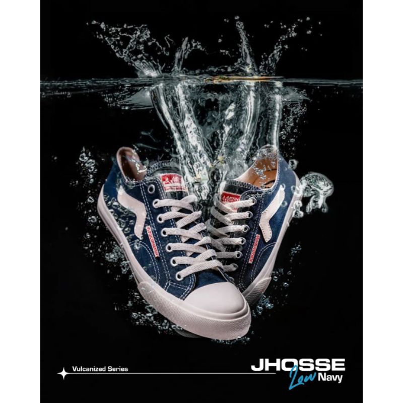 Aerostreet 37-43 Jhosse low biru navy - Sepatu Sneakers Casual Sport Sekolah Pria Wanita Aero Street