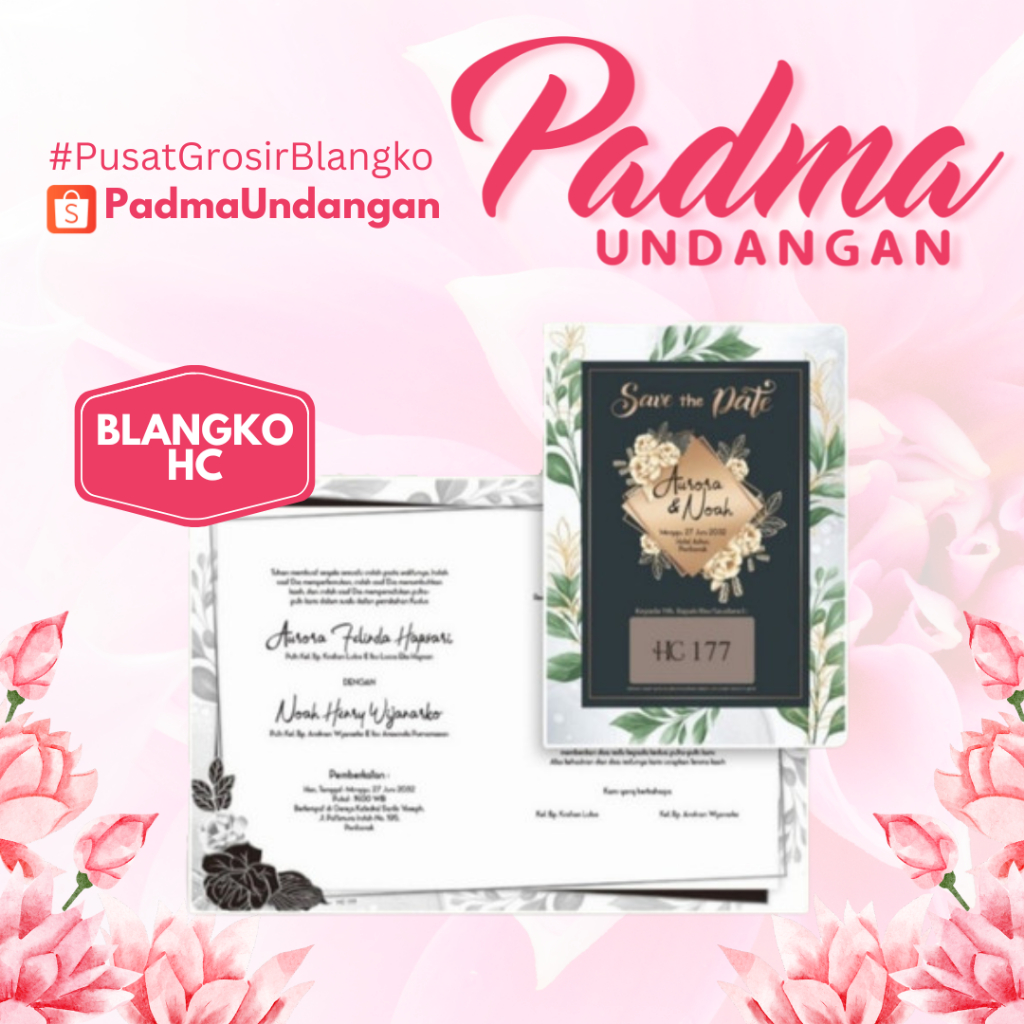 Blangko Undangan HC 177 | PadmaUndangan