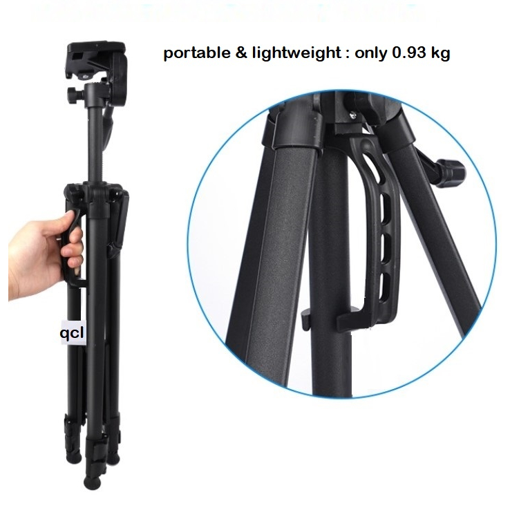 Tripod 3366 for Camera Digital Smartphonee Tripod HP 140cm  Free Holder HP