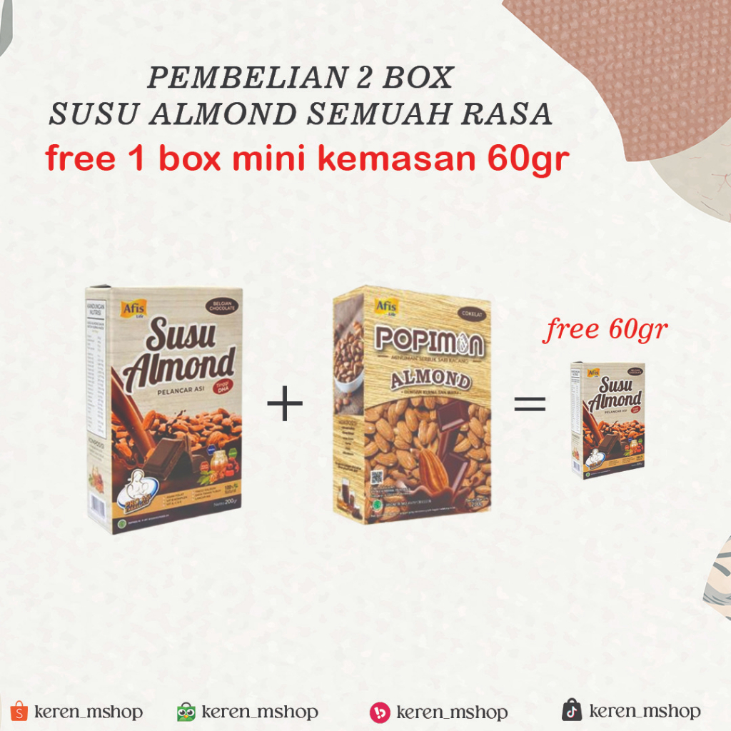 

BELI 2 GRATIS 1 AFIS POPIMON Sari Bubuk Almond / Susu Almond Plus Madu Untuk Anak Dan Dewasa