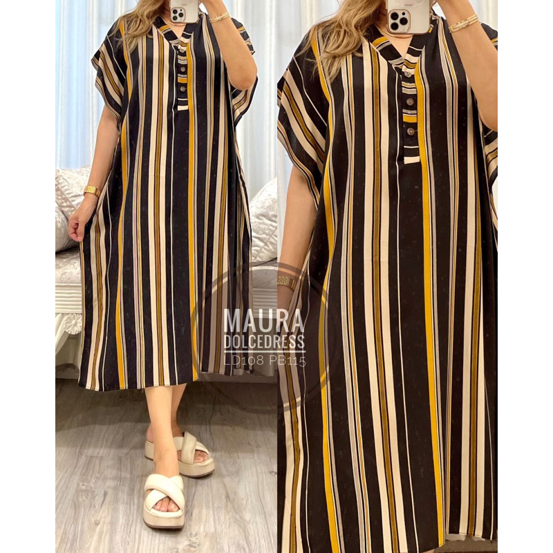 Daster Arab DOLCE MAURA Dress Midi Simpel Busui Nyaman