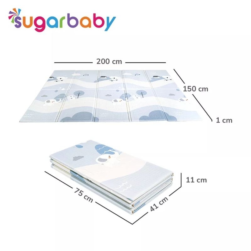 Sugarbaby Foldable Baby Playmat 150 x 200cm/matras bayi belajar main