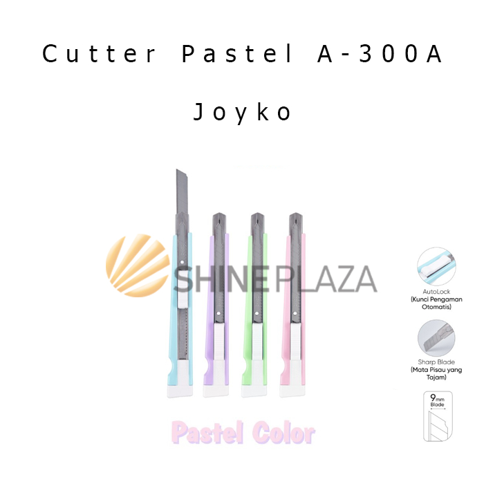 

Cutter Cuter Kecil Pastel Color Joyko A-300 - Pemotong Kertas Joyko A-300A