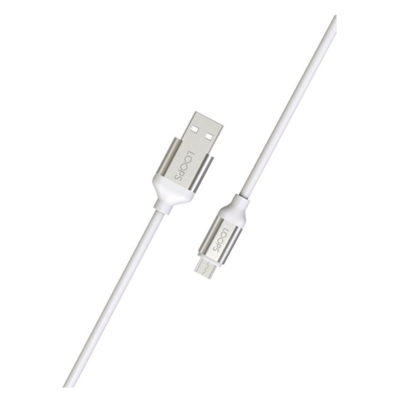Loops Micro USB Cable -Silver