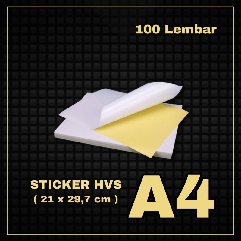 

STICKER HVS A4 ISI 100 LEMBAR