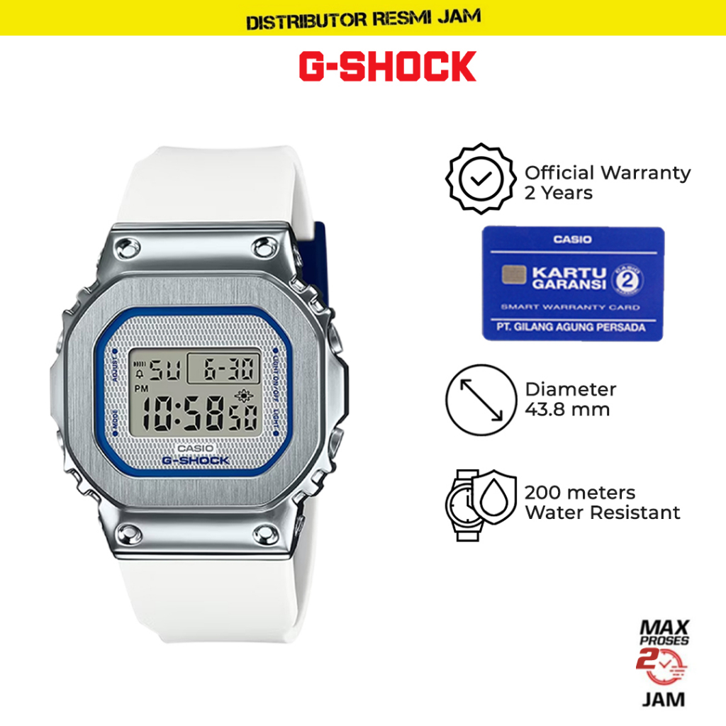 GShock GM-S5600LC-7DR GM-S5600LC GMS5600LC Garansi Resmi 2 Tahun
