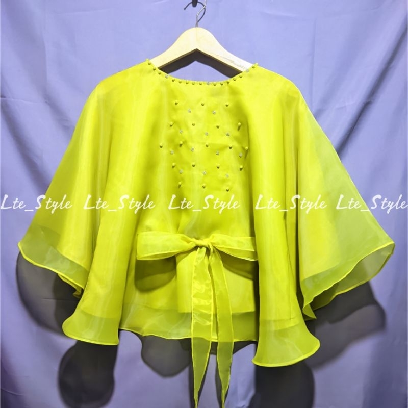 BLOUSE ORGANZA PAYET/BLOUSE ORGANZA/KEBAYA MODREN