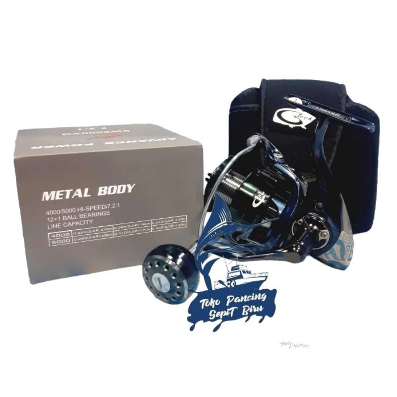 REEL PANCING G TECH ADVANCE POWER SW 5000XG METAL BODY DRAG 20KG