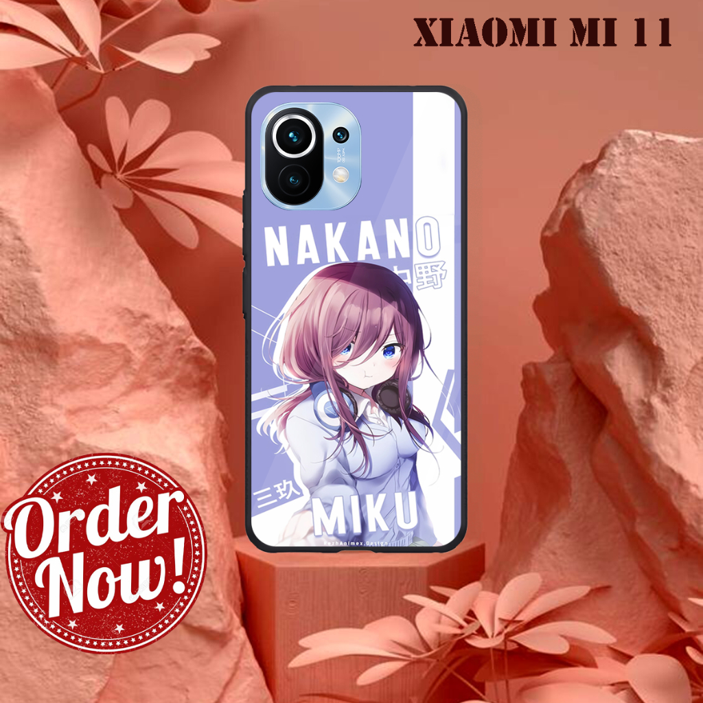 [CF27] Case Kilau XIAOMI MI 11 | Casing Hp Glossy | Motif MIKU NAKANO