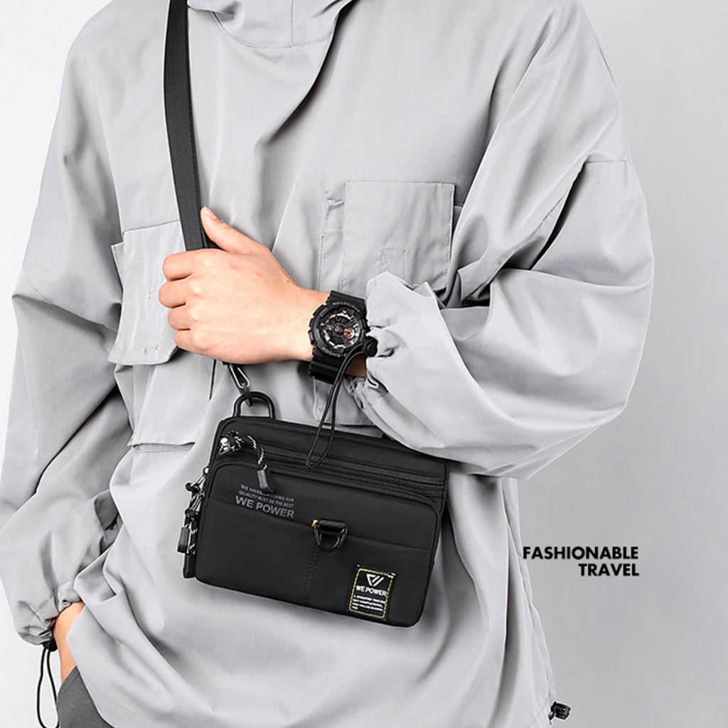 WEPOWER 5812 Tas Selempang Pria Kecil Mini Belt Sling Bag Anti Air WK-SBY