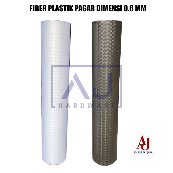 Fiber Plastik Tutup Pagar Dimensi Tebal 0,6 MM Fiber Pagar Motif Meter Tinggi 1 Meter