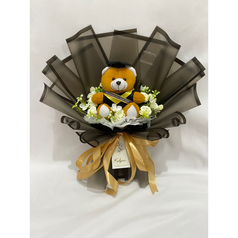 Bouquet bunga boneka wisuda | Bouquet wisuda | Bouquet boneka | bouquet Bunga