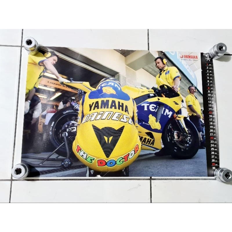 Kalender lawas YAMAHA MOTOR GP 2007 V. ROSSI " THE DOCTOR"ORI