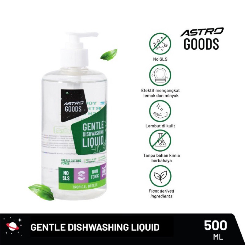 Astro Goods Gentle Dishwashing Liquid 500ml / Sabun Cuci Piring