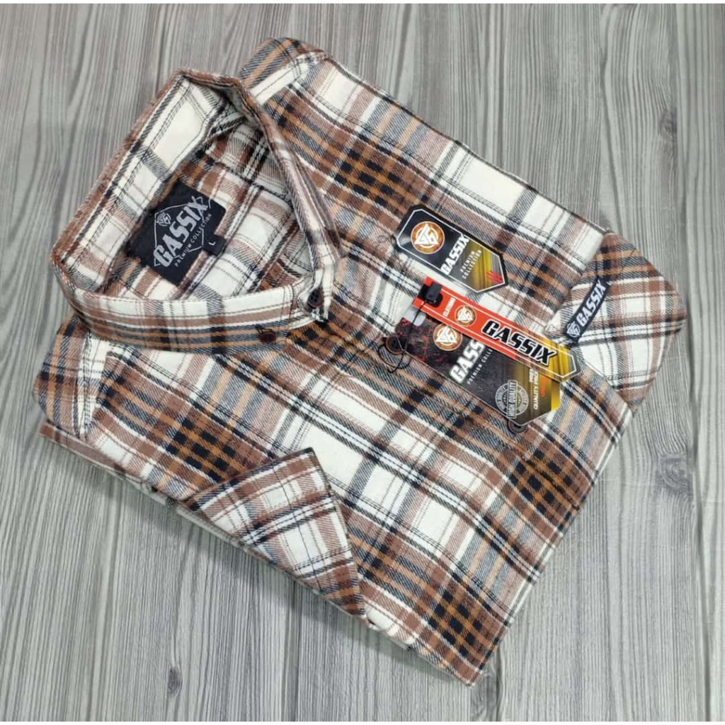 New Shirt Flanel Long Sleeve / Baju Kemeja Flanel Pria Bahan Woll / Kemeja Flanel Motif Sultan Terba