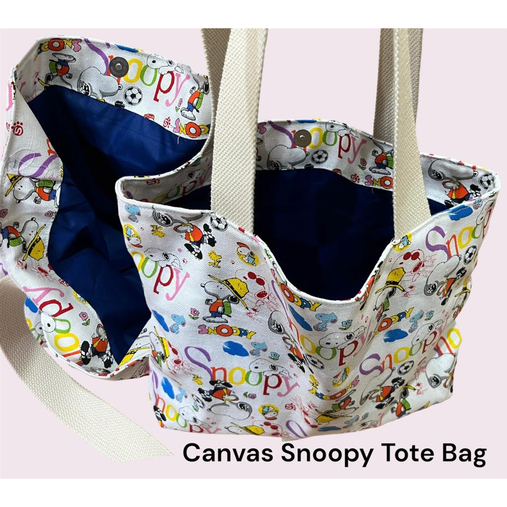 Fawn'G Handmade - Canvas Tote Bag Snoopy