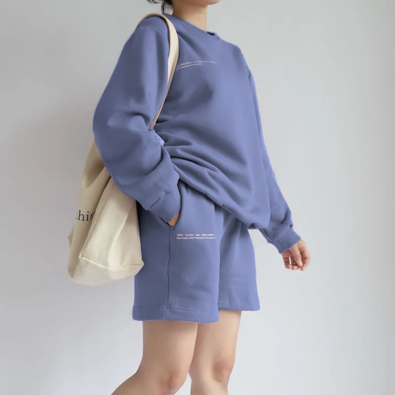 ONE SET MORRA SWEATER CELANA PENDEK | SETELEN WANITA SET