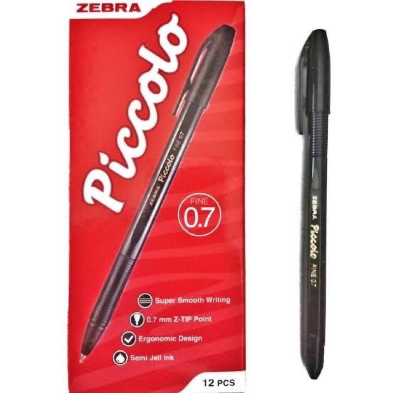 

BULPEN/BULPOINT ZEBRA PICCOLO HITAM/BIRU/MERAH (1pak isi 12biji)