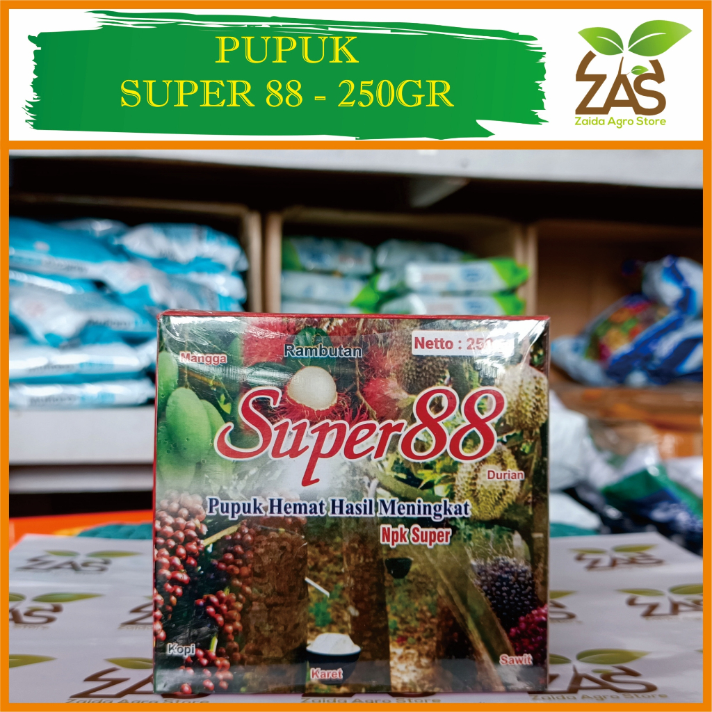 PUPUK SUPER 88 - 250 GRAM - PUPUK HEMAT HASIL MENINGKAT