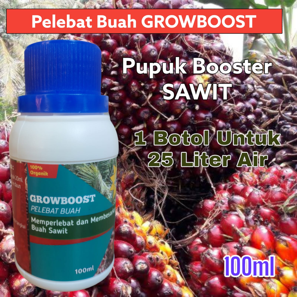Pupuk Buah Sawit Premium Organik GrowBoost Buah Sawit 100ml