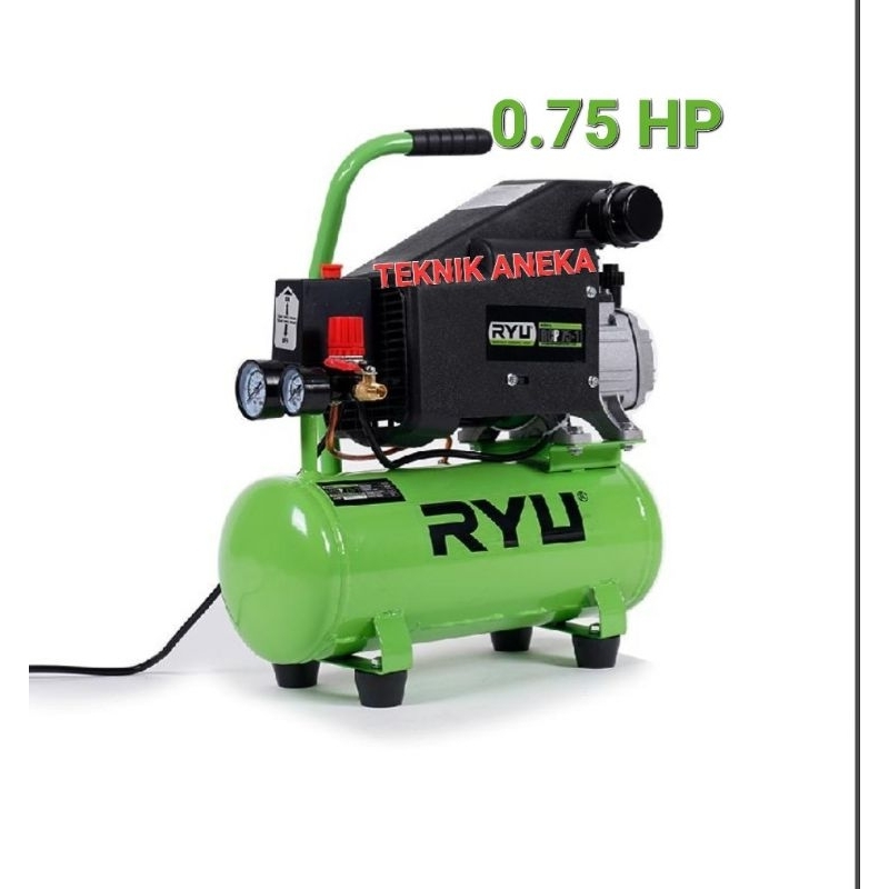 RYU RCP 75-1 COMPRESOR RYU 0.75HP KOMPRESOR LISTRIK PORTABLE 10 LITER RCP 75-1