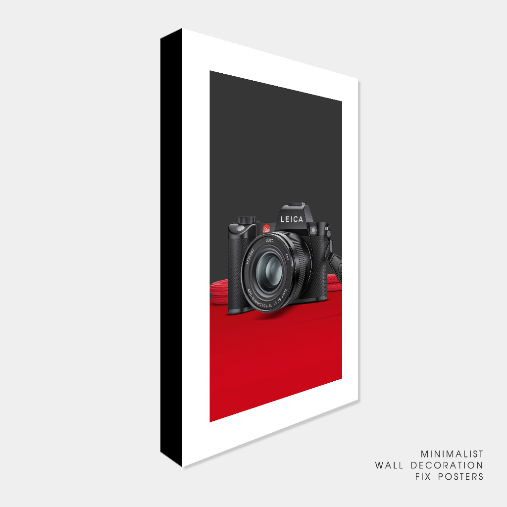 Poster kamera Hiasan dinding minimalis Wall decor leica