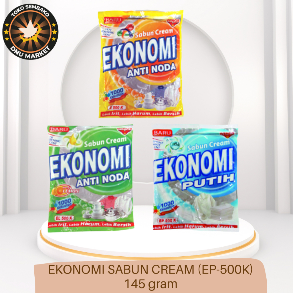 SABUN EKONOMI CREAM COLEK | EKONOMI SABUN CREAM PUTIH (EP-500K) | EKONOMI SABUN CREAM LEMON (EP-500K