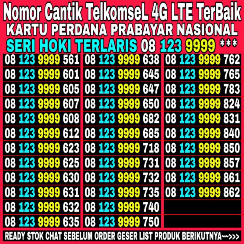 Nomor Cantik Bahan internet murah Combo Sakti simPati 4G LTE kartu perdana nasional