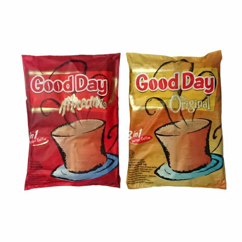 

Good Day GoodDay 3in1 3 in 1 Instant Coffee Kopi Instan Bubuk Isi 30 Sachet x 20gr 30x20