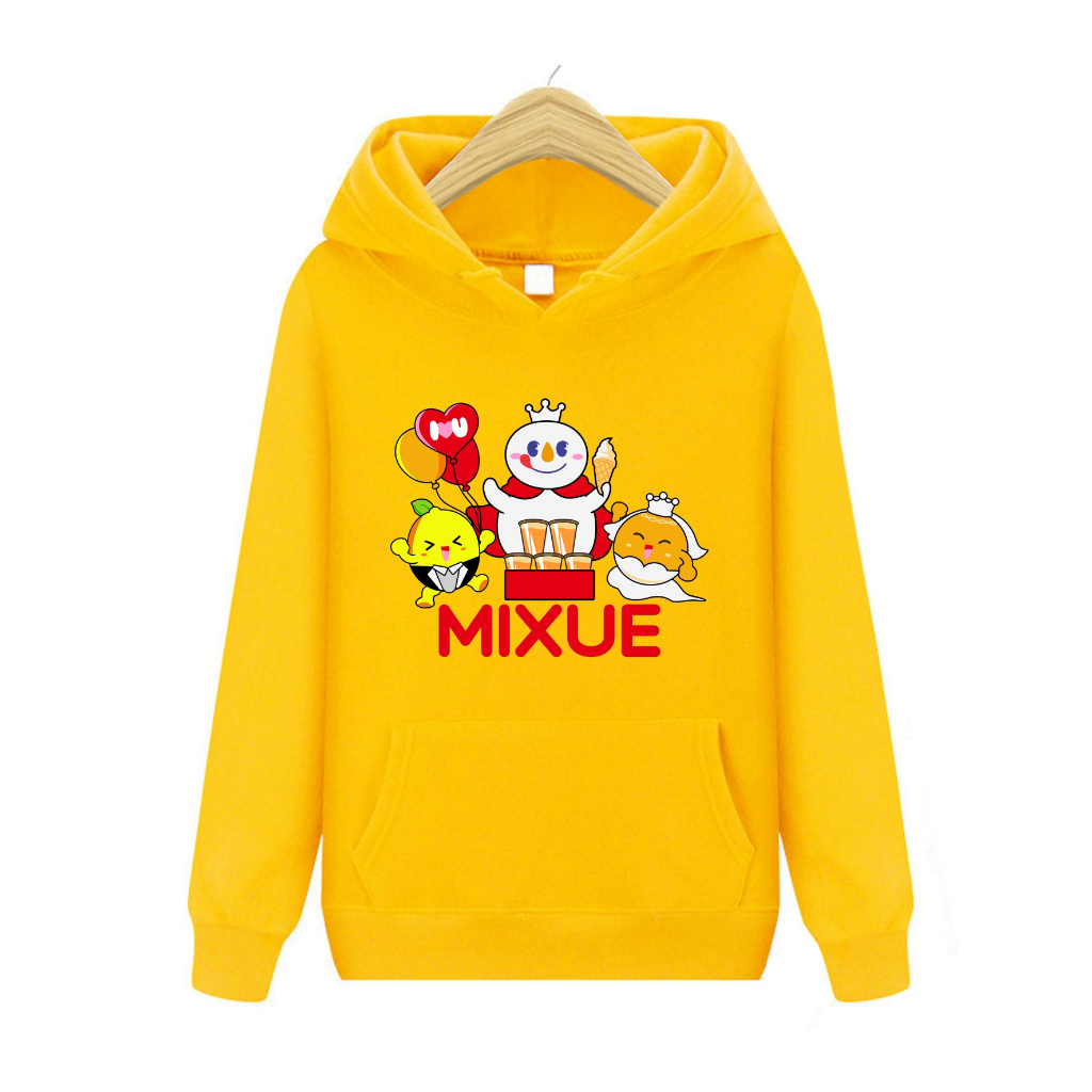 FenishaStore MIXUE ICE CREAM VIRAL Sweater Hoodie Kupluk Anak Laki /Perempuan Usia 4-13+ Tahun Bisa Bayar Ditempat COD