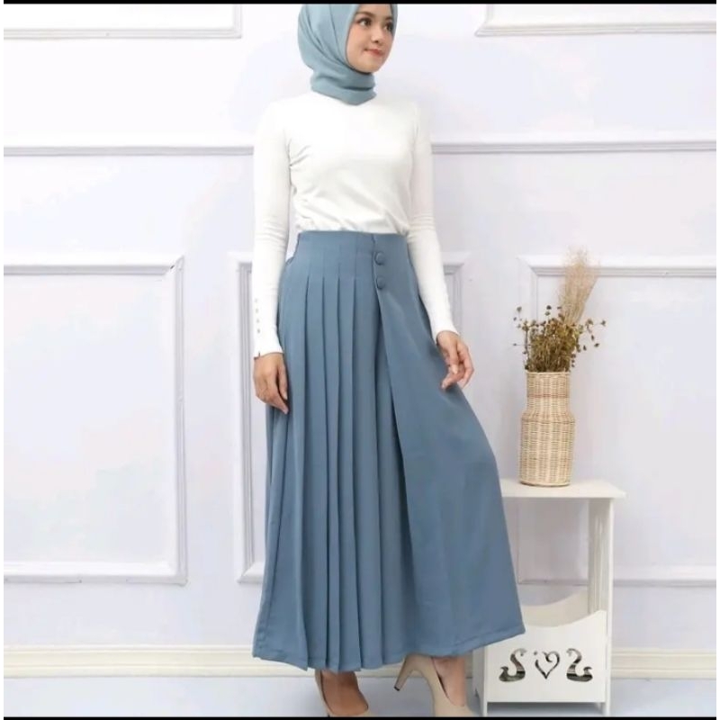 Celana kulot husna kancing 2