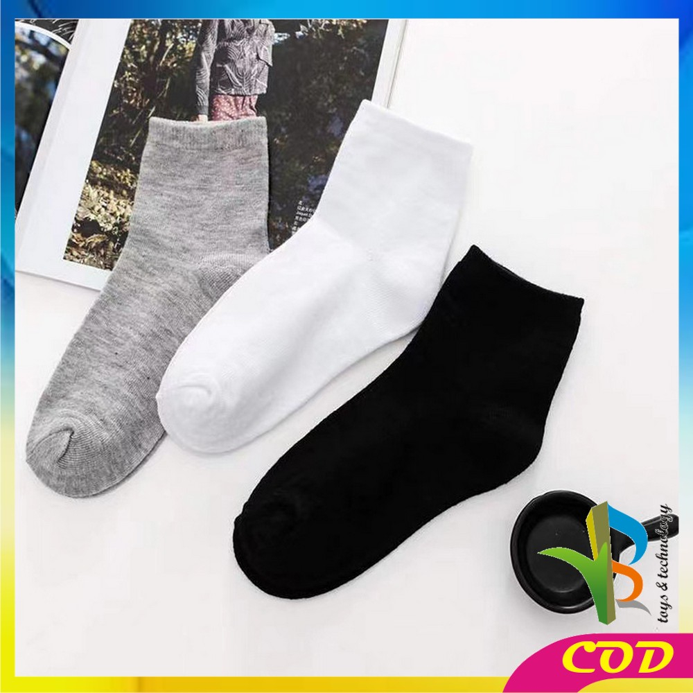 RB-P251 Kaos Kaki Sport Socks Motif Polos Pria Wanita Panjang Diatas Mata Kaki Kaos kaki Office Kantoran Kaus Kaki Olah Raga Fashion