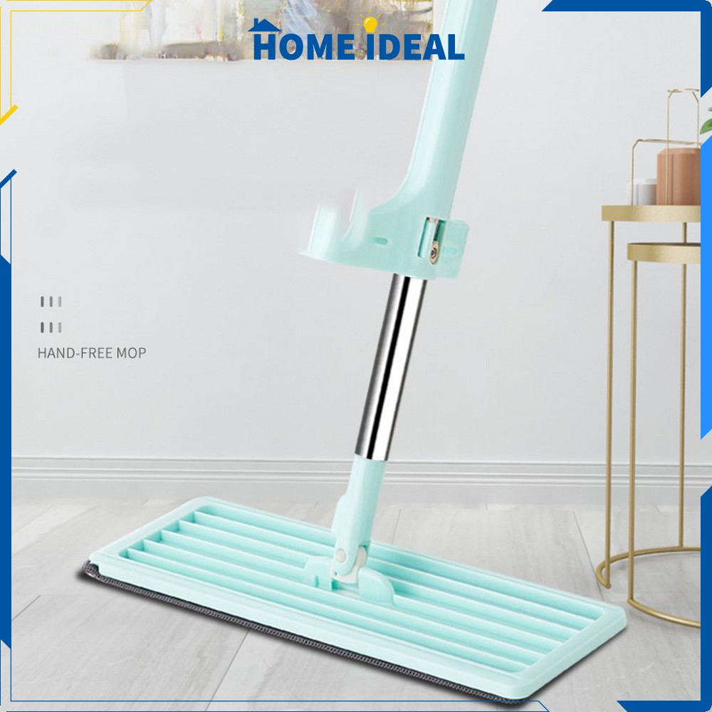 Alat Pel Lantai Microfiber Putar 360 Derajat / Alat Pengepel Lantai Otomatis / Pel Praktis Tarik Per