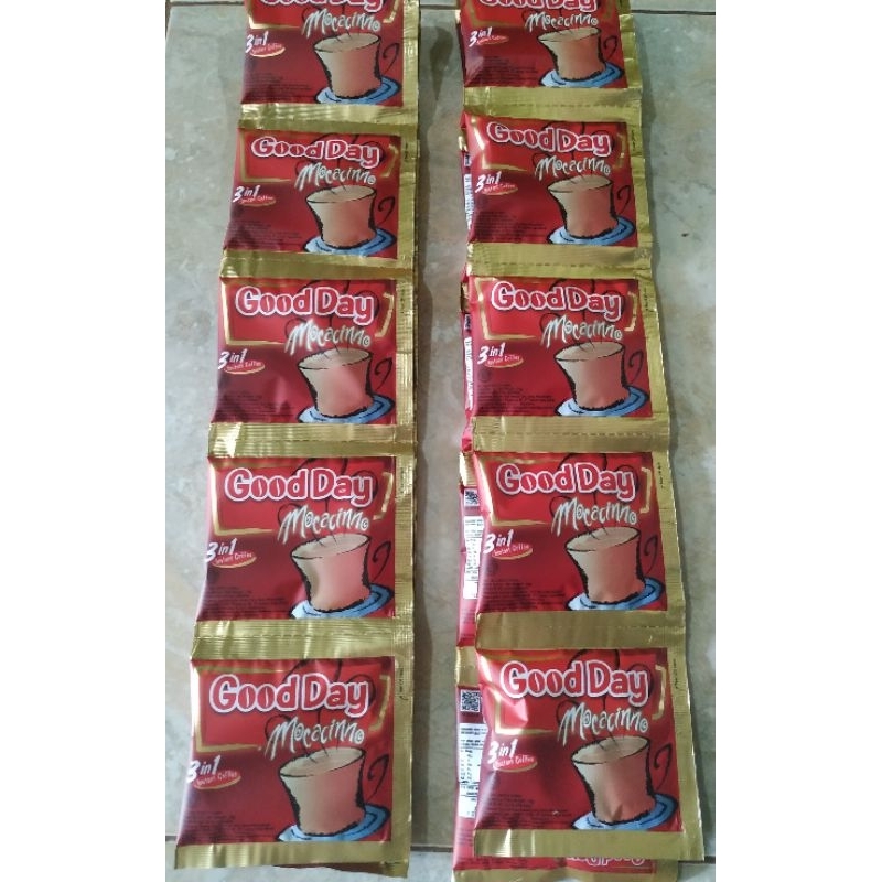 

kopi instan/good day mocacinno renceng/renteng@10 sachet