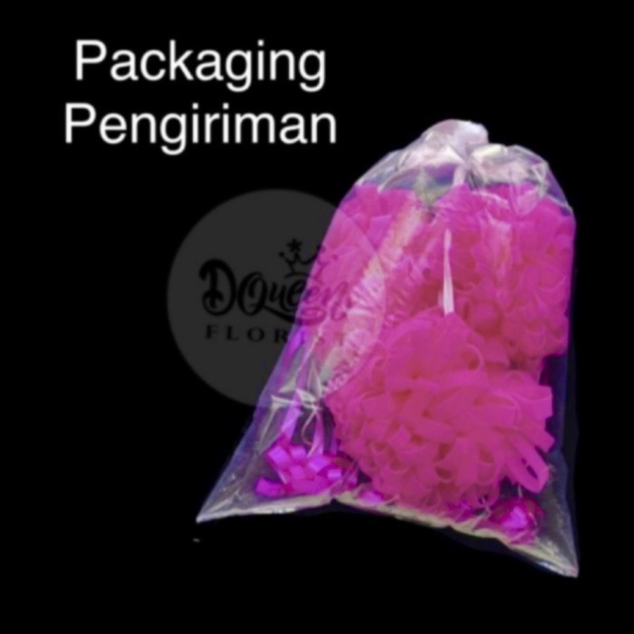 Dqueen Florist - Pita Pompom Peresmian Special Aksen Silver atau Gold