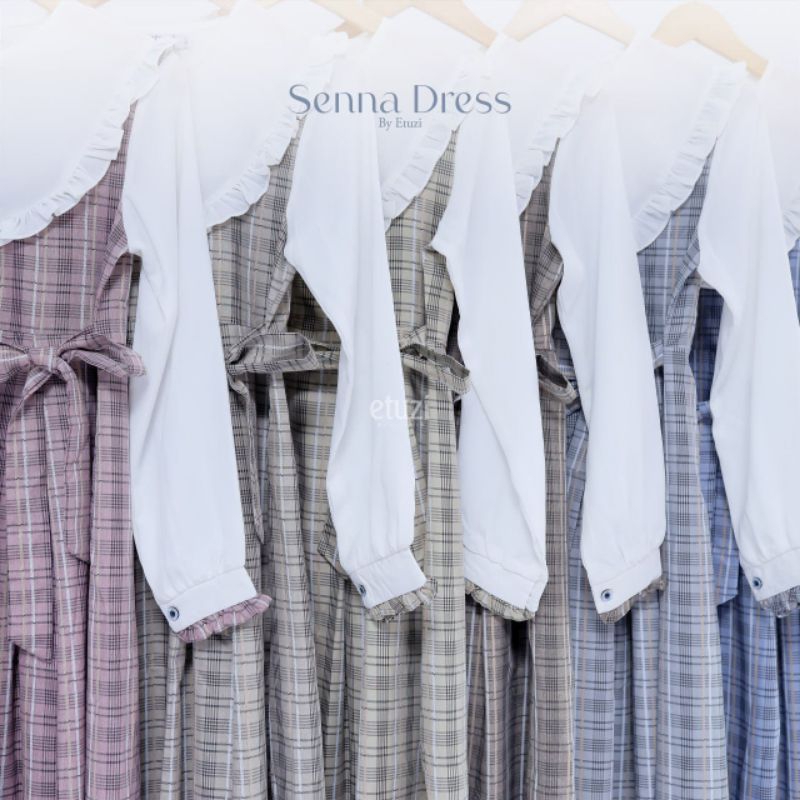 SENNA DRESS,GAMIS BAHAN KATUN YARN by ETUZI