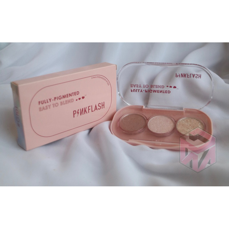 PINKFLASH EYESHADOW 3 WARNA MAKEUP MATA