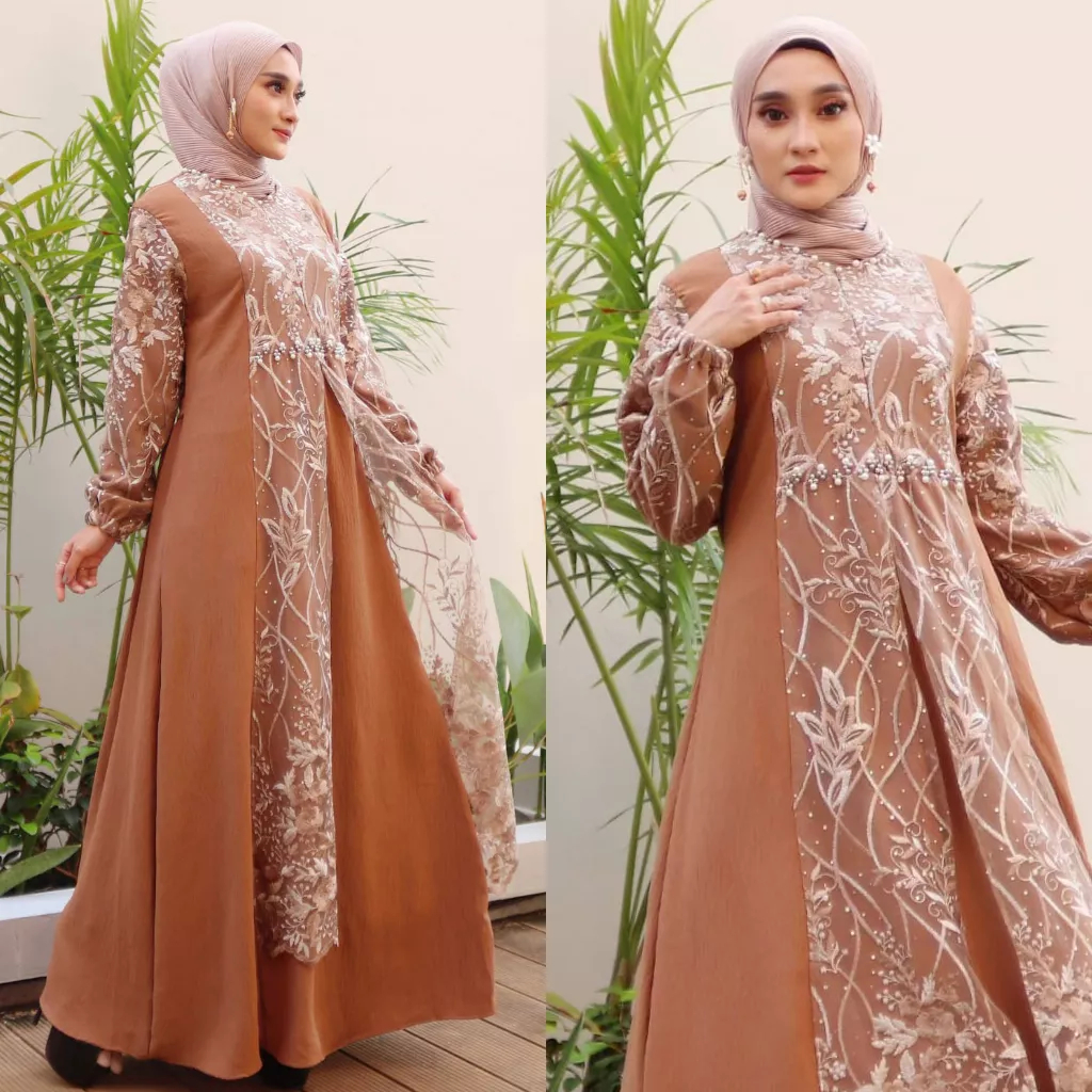 SALE CV 3269 Dress Gamis Muslim Jumbo Elnara Crinkle Premium