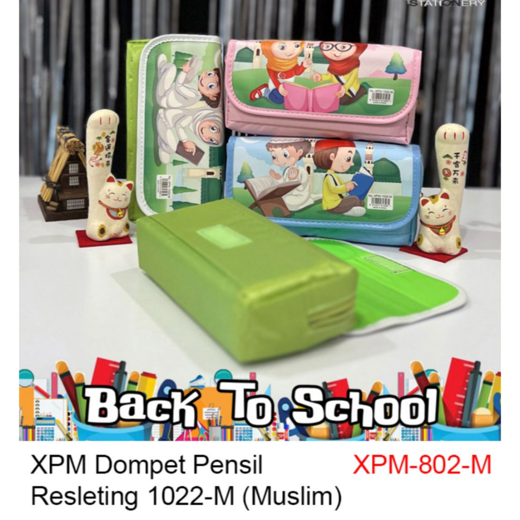 

Kotak pensil kain resleting lucu untuk anak anak pencil case