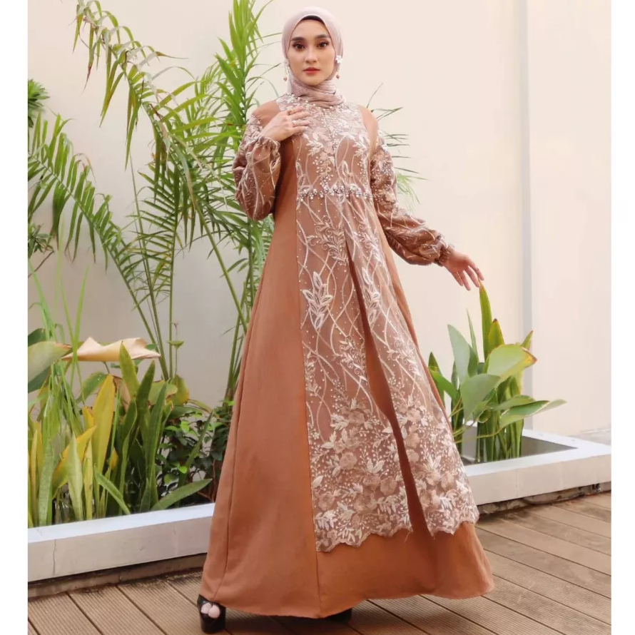 SALE CV 3269 Dress Gamis Muslim Jumbo Elnara Crinkle Premium