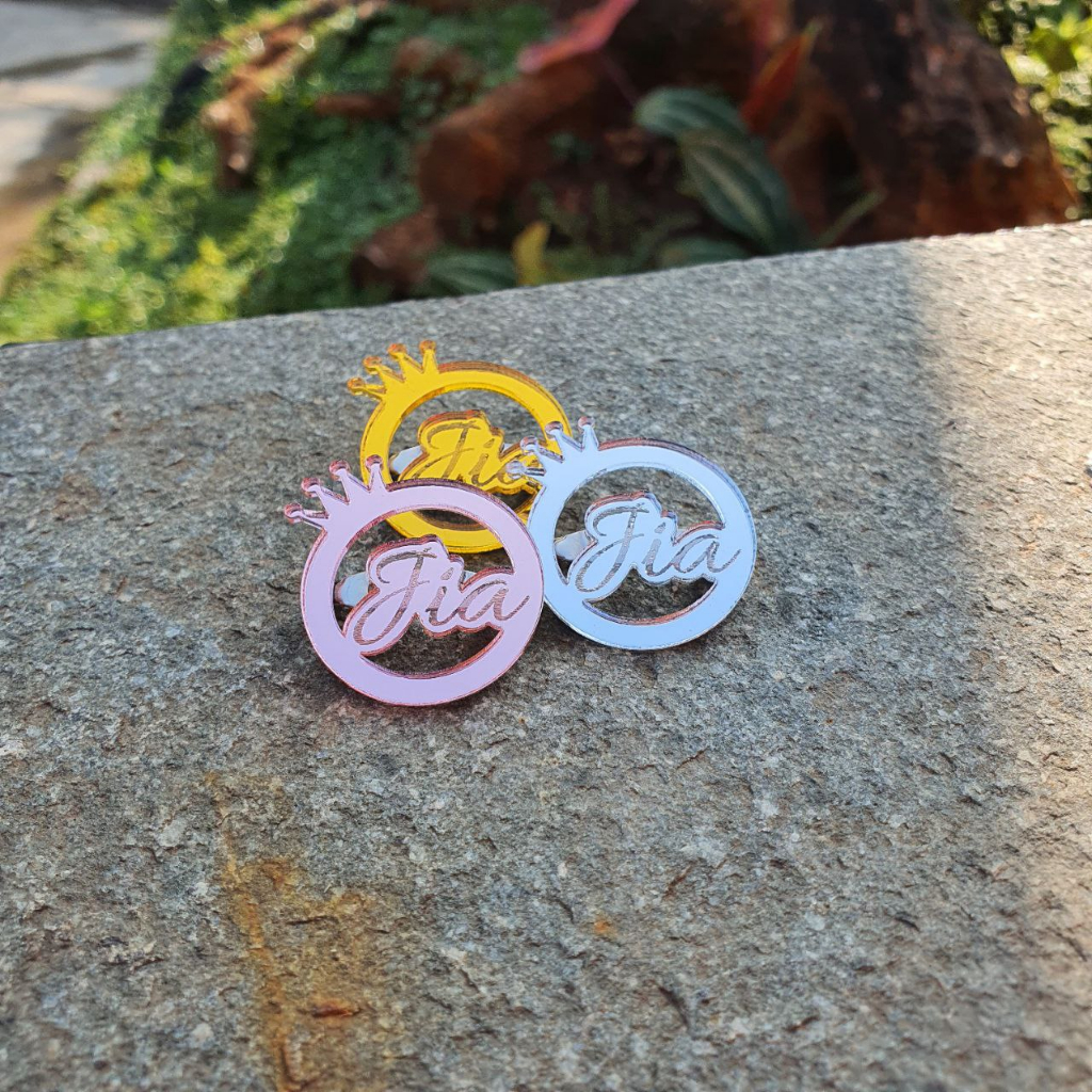 Bros Akrilik Custom Bros Nama Custom Bros Hijab Pin Hijab Bros Akrilik Bulat Mahkota