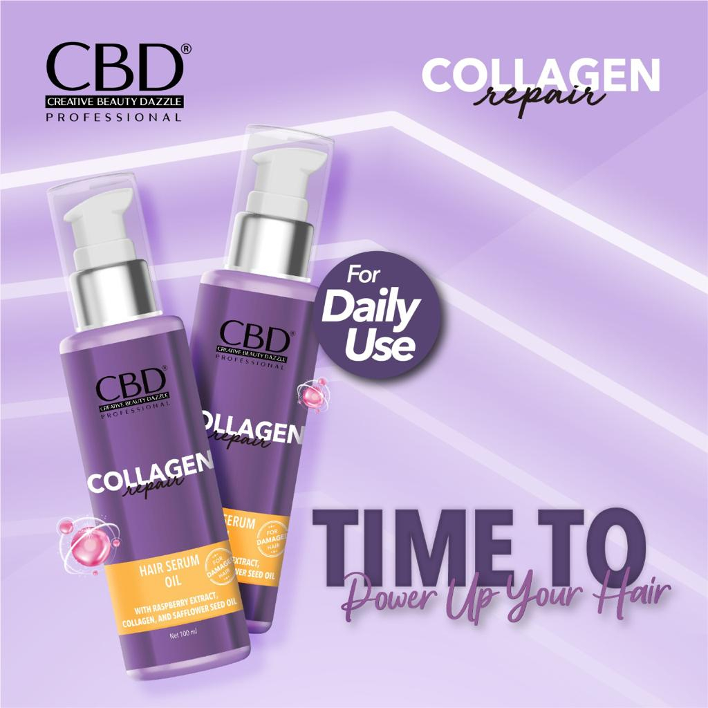 CBD Collagen Repair shampo/Conditioner 250ml/Hair Serum 100ml