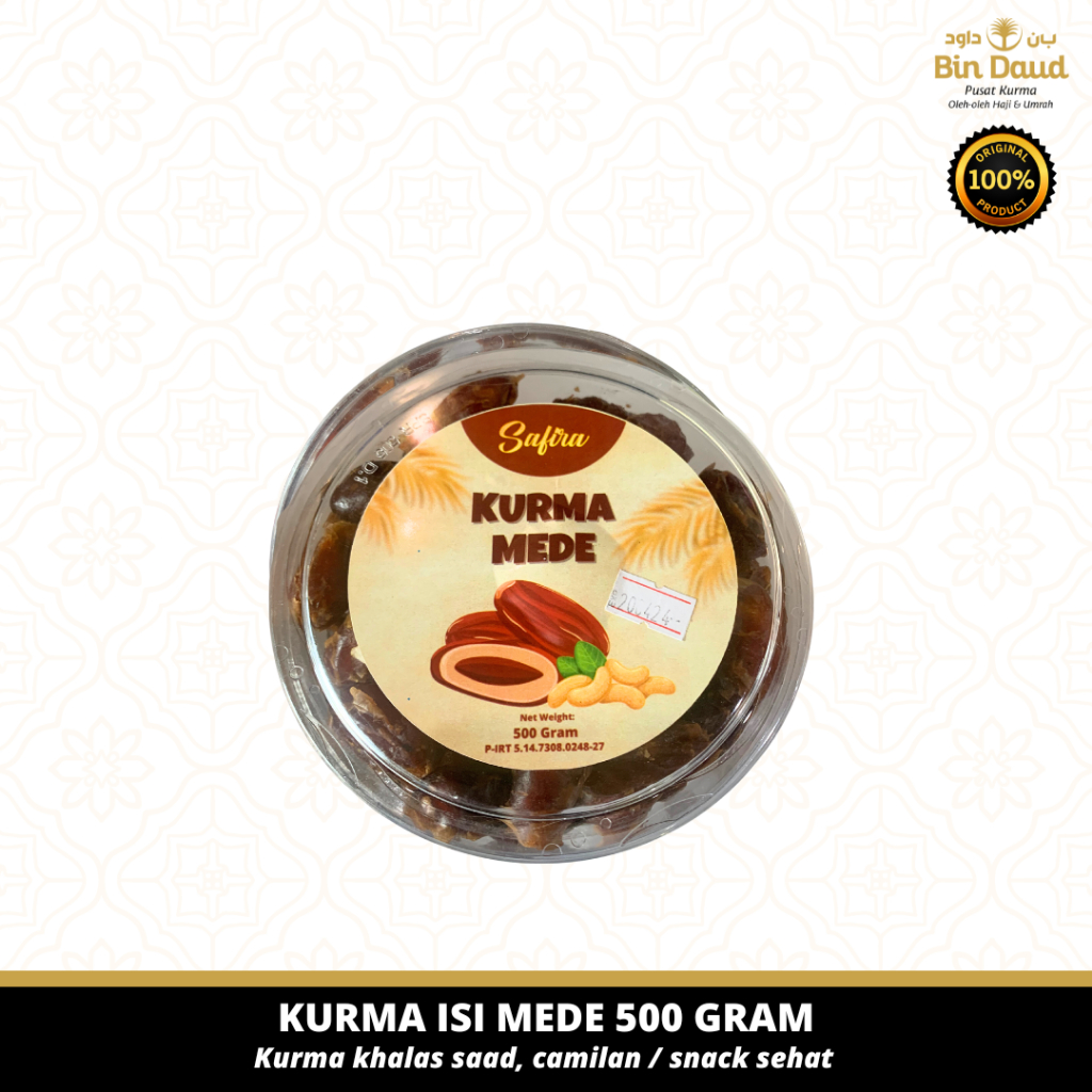 

KURMA ISI KACANG MEDE 500 GRAM | KURMA KHALAS ISI KACANG MENTE | BIN DAUD